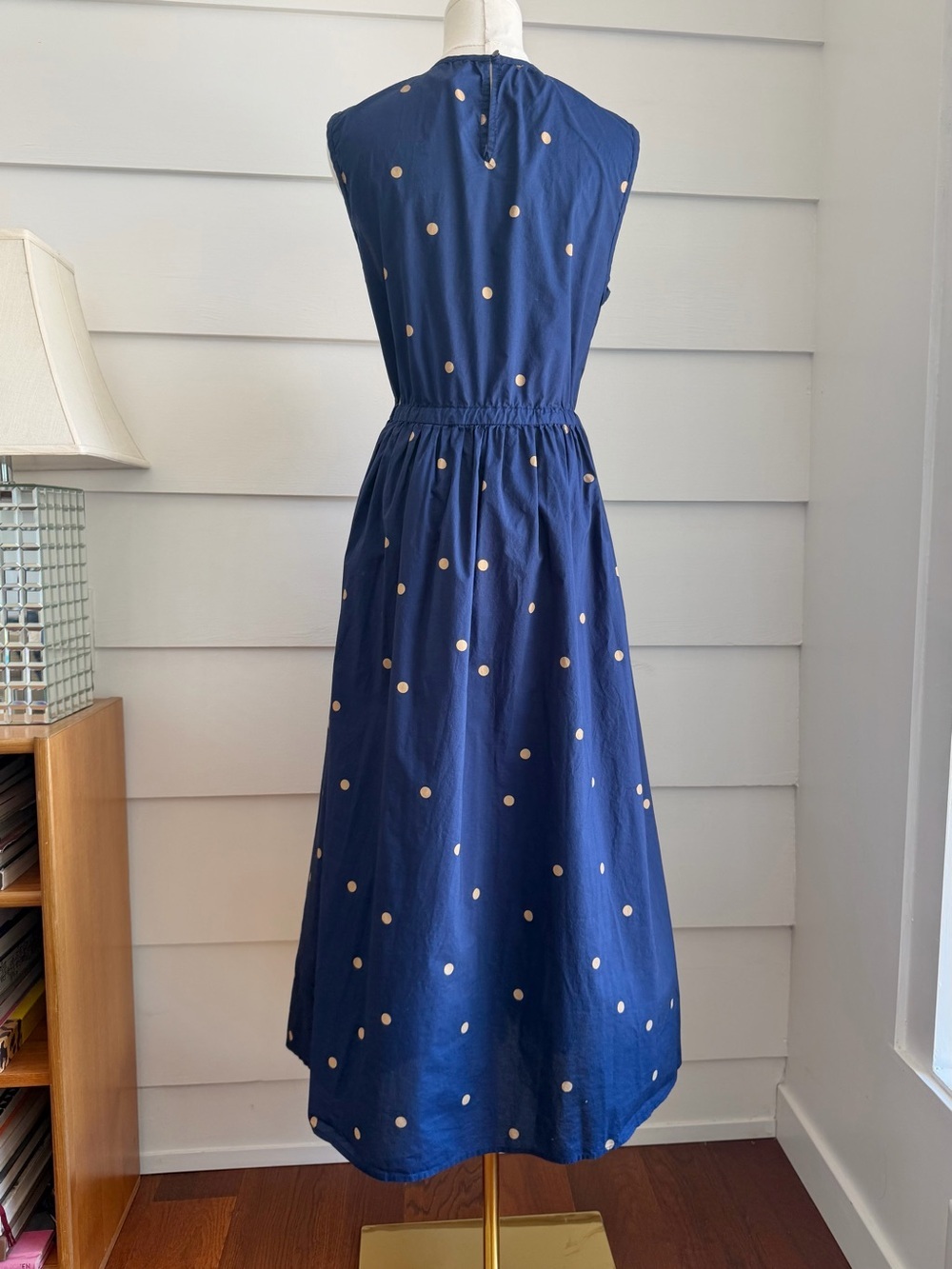 Kate Sylvester Dress Dotty Cotton Dress in Ink - Picture 4 of 8